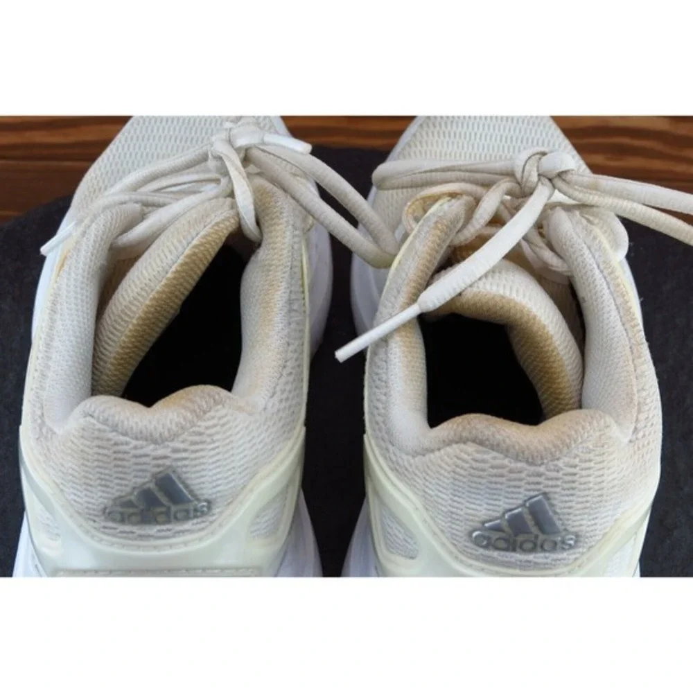 Adidas Women Running Shoes‎ Size 6 Lightweight Off White Fabric Comfort - Picture 6 of 9